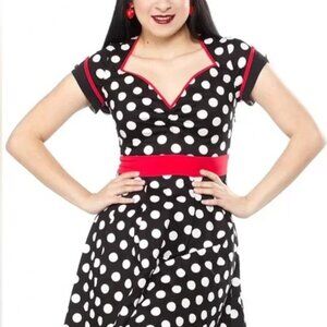 Polka dot Sourpuss dress